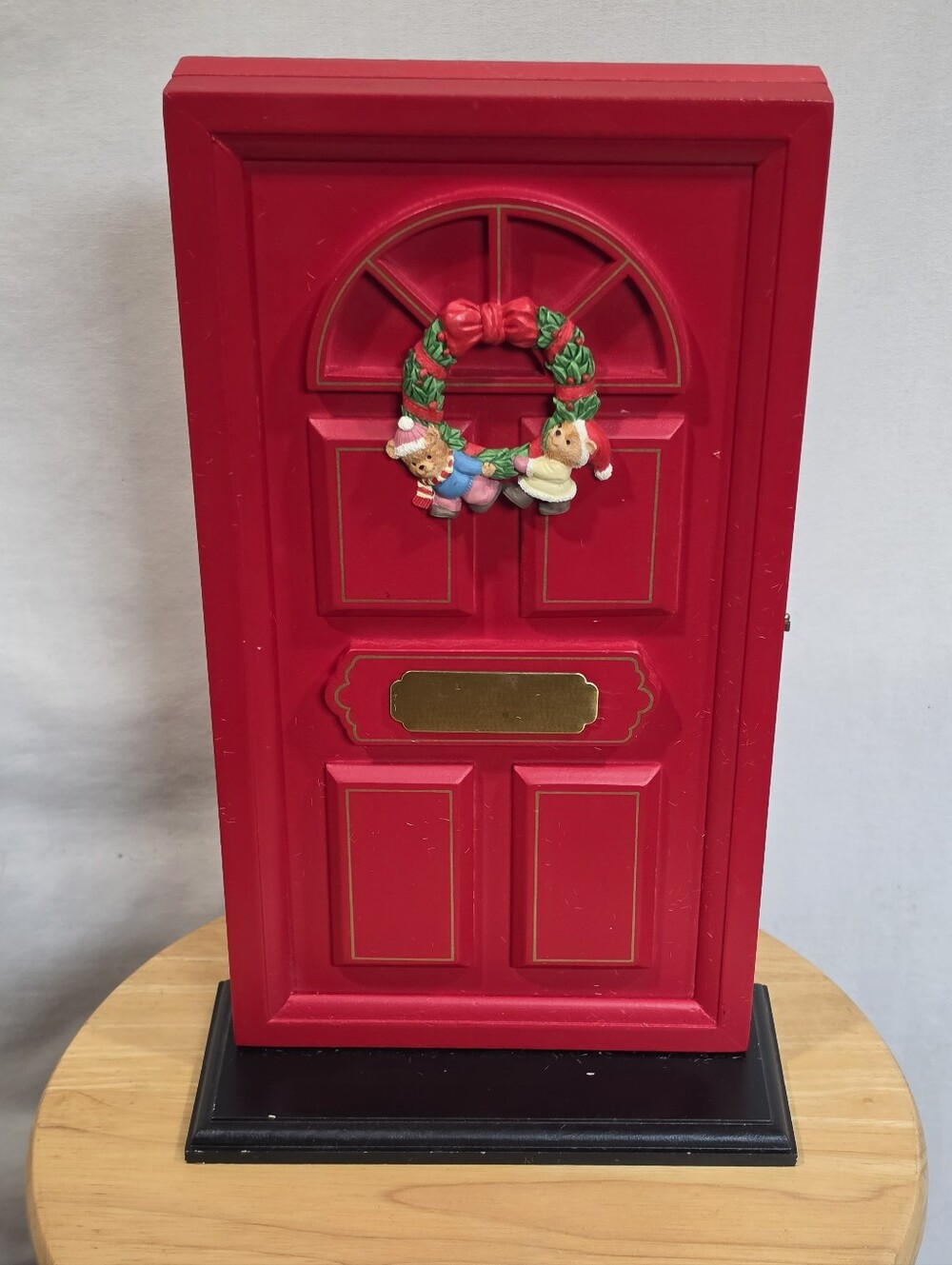 Vintage House of Lloyd Christmas Red Door Standing Photo Album 1991 Hard To Find